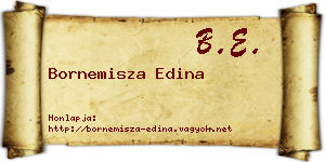 Bornemisza Edina névjegykártya
